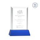 Harrington Blue on Newhaven Rectangle Crystal Award