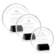 Sutherland Black Circle Crystal Award - Corporate Awards