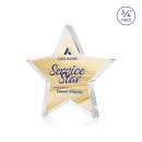 Esna Full Color Double Sided Clear Star Crystal Award