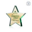 Esna Full Color Double Sided Emerald Star Crystal Award