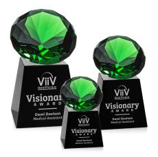 Fortino Black/Emerald Crystal Award - Full Color Awards