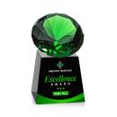 Fortino Full Color Black/Emerald Crystal Award