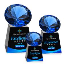 Fortino Full Color Black/Sapphire Crystal Award - Newest Additions