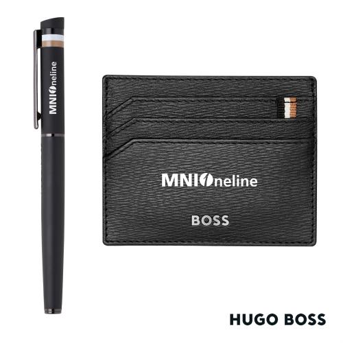 Corporate Recognition Gifts - Executive Gifts - Hugo Boss&reg; Rollerball Pen & Card Holder Set