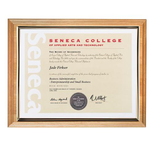 Corporate Awards - Certificate Frames - Erindale Certificate Holder