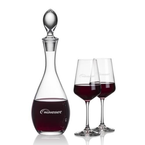 Malvern Decanter & Cannes Wine Corporate Recognition Gifts - Etched Barware - Malvern Decanter & Cannes Wine