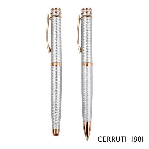 Corporate Recognition Gifts - Executive Gifts - Cerruti 1881&reg; Austin Diamond Ballpoint & Rollerball Pen Set