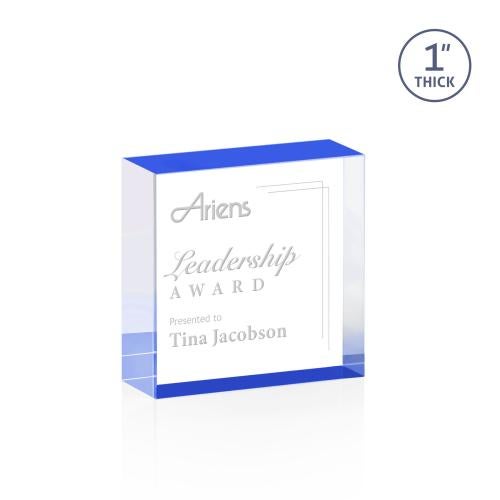 Corporate Awards - Acrylic Awards - Laval Blue Acrylic Award