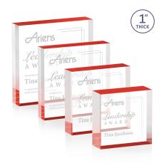 Laval Red Acrylic Award - Employee Awards
