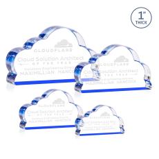 Cloud 9 Blue Abstract / Misc Acrylic Award - Employee Awards