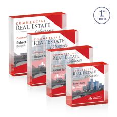 Laval Full Color Red Acrylic Award - Years of Service Awards