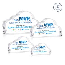 Cloud 9 Full Color Clear Abstract / Misc Acrylic Award - Years of Service Awards