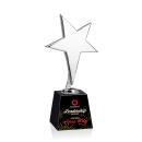 Tuscany Chrome Full Color Black on Fortino Base Star Crystal Award