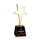 Tuscany Gold Full Color Black on Fortino Base Star Crystal Award