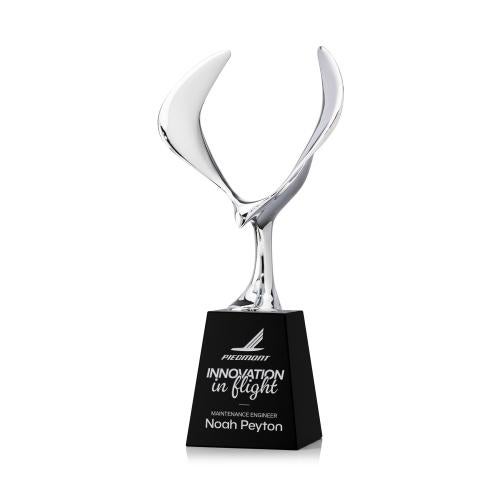 Corporate Awards - Crystal Awards - Maverick Eagle on Celestina - Black 