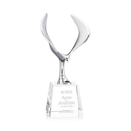 Corporate Awards - Crystal Awards - Maverick Eagle on Fortino - Clear
