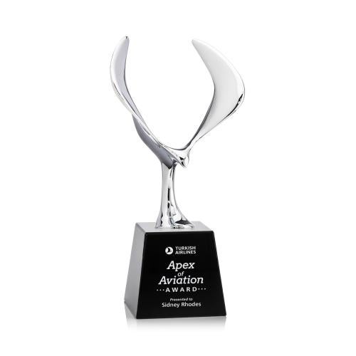 Corporate Awards - Crystal Awards - Maverick Eagle on Fortino - Black