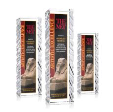 Arezzo Full Color Obelisk Crystal Award - Crystal Awards