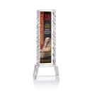 Arezzo Full Color Clear on Base Obelisk Crystal Award