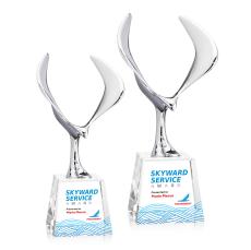Maverick Full Color Clear on Fortino Animals Crystal Award - Crystal Awards