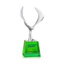 Maverick Full Color Green on Fortino Animals Crystal Award