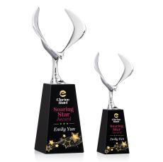 Maverick Full Color Black on Novita Animals Crystal Award - Crystal Awards