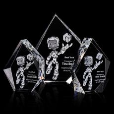 Employee Gifts - Brickell 3D Crystal Award