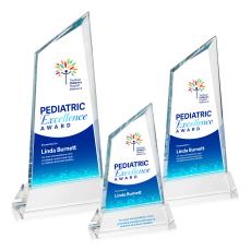 Sandown Full Color Clear on Newhaven Base Peak Crystal Award - Full Color Awards