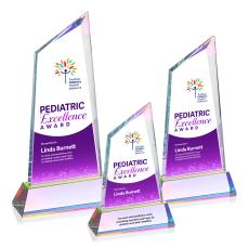 Sandown Full Color Prismatic on Newhaven Base Peak Crystal Award - Full Color Awards