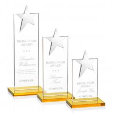 Employee Gifts - Bryanston Amber Star Crystal Award