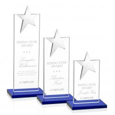 Employee Gifts - Bryanston Blue  Star Crystal Award