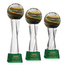 Lunar Spheres on Grafton Green Glass Award - Glass Awards