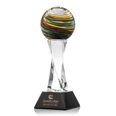 Lunar Spheres on Langport Black Glass Award - Glass Awards