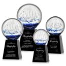 Starburst Black on Celestina Base Spheres Glass Award
