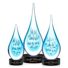 Matrix Black on Stanrich Base Glass Award - Glass Awards