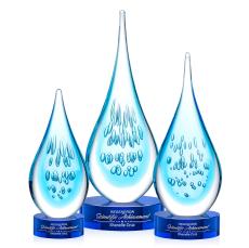 Matrix Blue on Stanrich Base Glass Award - Glass Awards