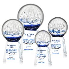 Starburst Full Color Clear on Celestina Base Spheres Glass Award - Glass Awards