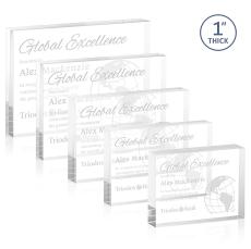 Toledo Clear (Horiz) Rectangle Acrylic Award - Years of Service Awards