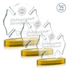 Maltese Cross on Alberton - Gold - Award Shapes