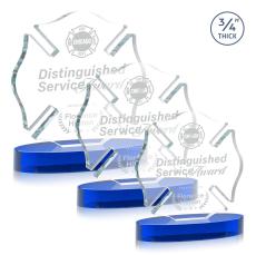 Maltese Cross on Alberton - Blue - Award Shapes