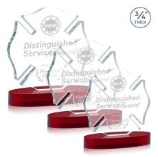 Maltese Cross on Alberton - Red - Award Shapes