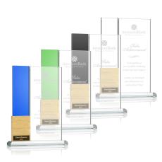 Jovita Add-a-Block Gold Rectangle Crystal Award - Newest Additions