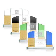 Lavery Add-a-Block Gold Arch & Crescent Crystal Award - Newest Additions