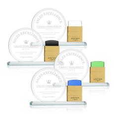 Balmore Add-a-Block Gold Circle Crystal Award - Newest Additions