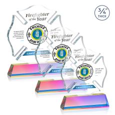 Maltese Cross Full Color Prismatic on Newhaven Abstract / Misc Crystal Award - Newest Additions