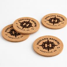 Gerrity Cork Coasters - Set of 4 (in Pouch) - Newest Additions