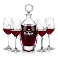 Langara Decanter & Lethbridge Wine - Etched Barware
