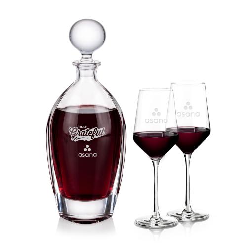 Langara Decanter & Tucson Wine Corporate Recognition Gifts - Etched Barware - Langara Decanter & Tucson Wine