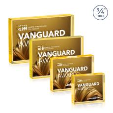 Verona Paperweight Full Color Double Sided - Gold - Years of Service Awards