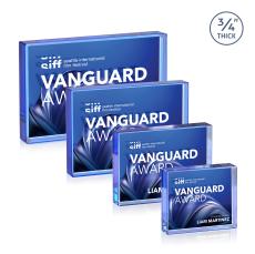 Verona Paperweight Full Color Double Sided - Blue - Years of Service Awards